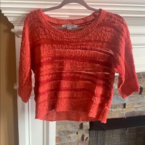 Coral small forever 21 sweater.. lots of life